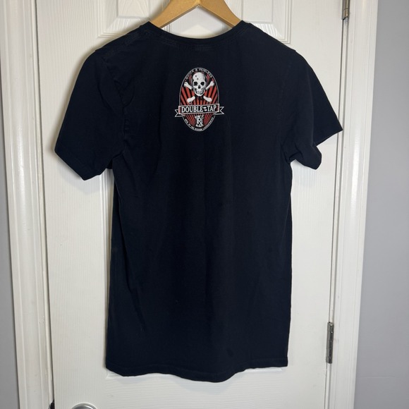 7.62 DESIGN DOUBLE TAP Black Tee Shirt Short Sleeve Mens Size Large - Picture 3 of 4